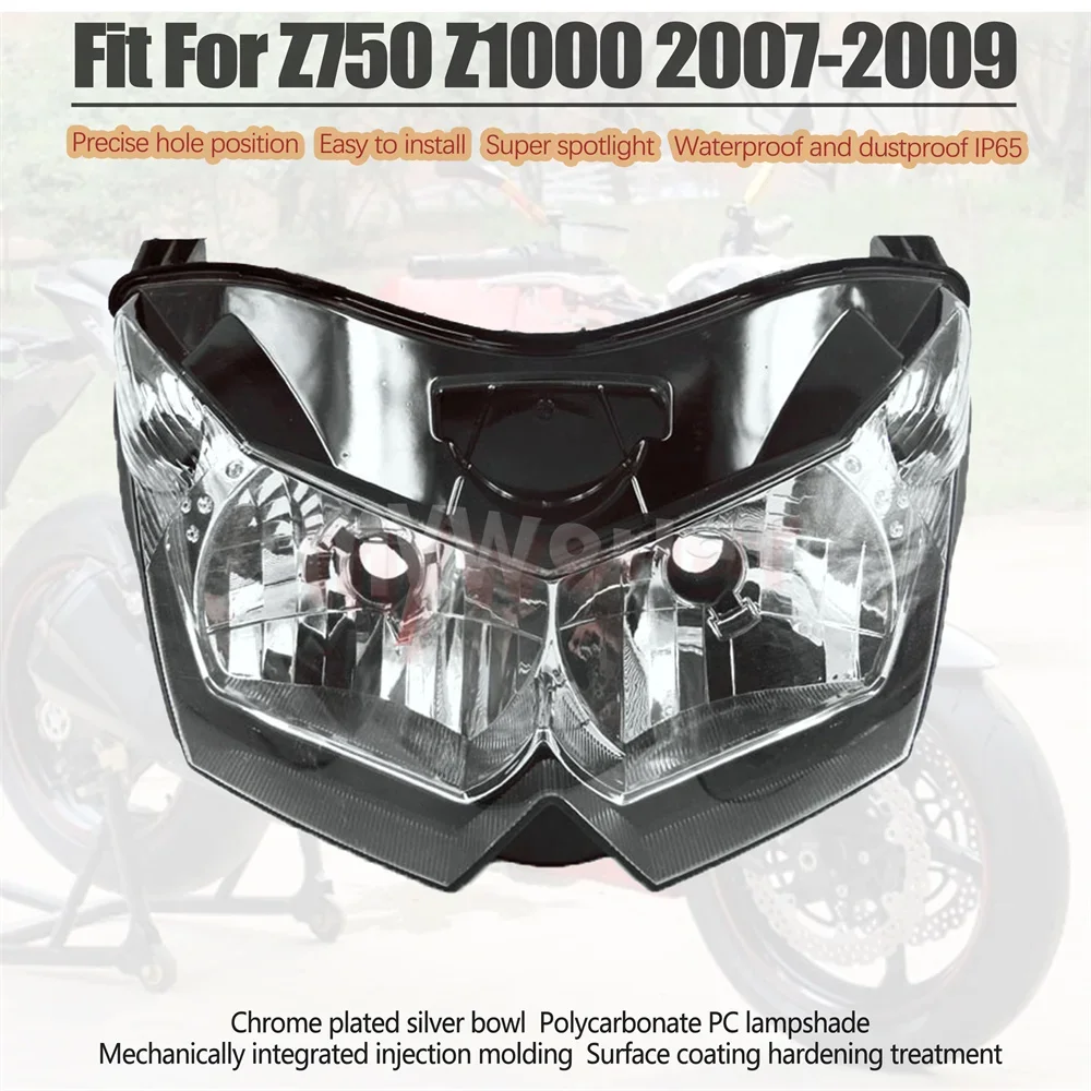 

Подходит для фар KAWASAKI Z1000 2007-2009 Z750 2007-2012, индикатор переднего освещения, аксессуары для сборки фар мотоцикла