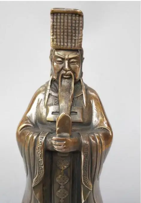 

Copper Statue Chinese ancient head of the five emperors yellow emperor statue