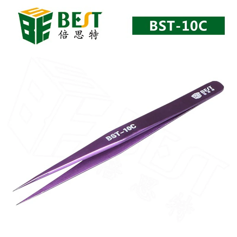 

Premium Color Coated Stainless Steel Straight Pointed Tweezers for Phone Repair Straight and Curve Tweezers