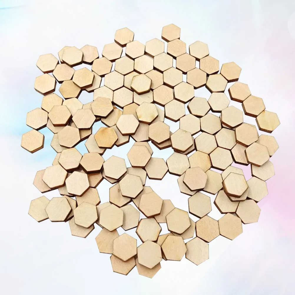 

Wood Wooden Hexagon Unfinished Pieces Ornaments Cutouts Slices Crafts Hanging Hexagonal Slice Shape Blank Tag Diy Shapes Beech