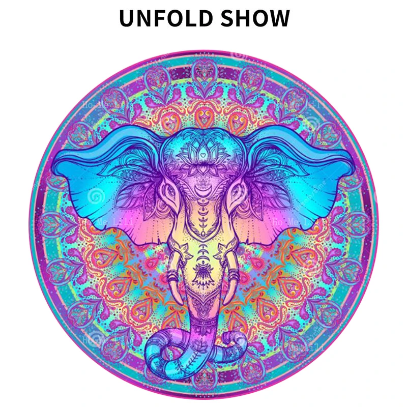 Летучая мышь вампир на фоне звезды и волшебных надписей Племенной Стиль слон над