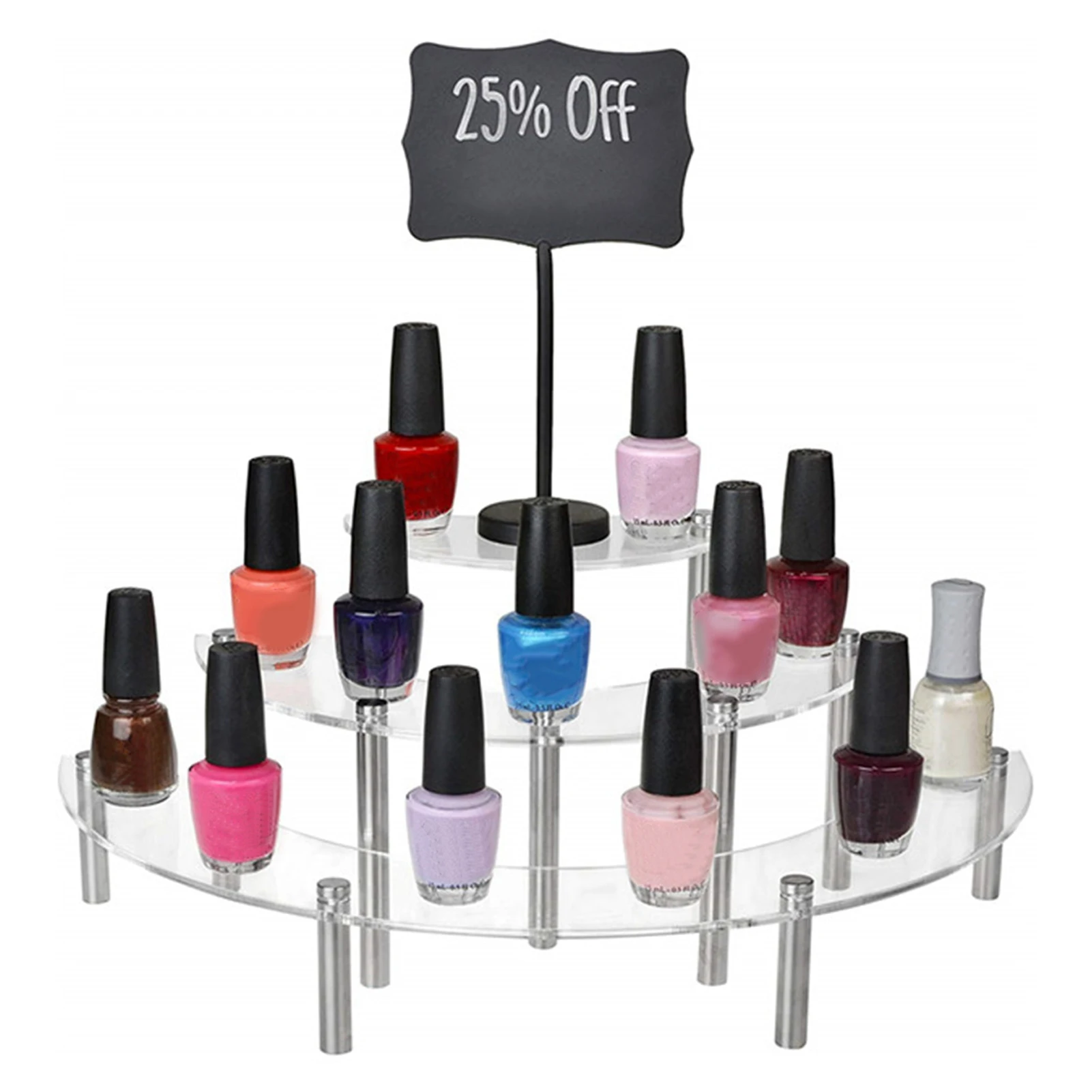 Трехуровневая акриловая стойка для витрин кексов Свадебные Рождественские