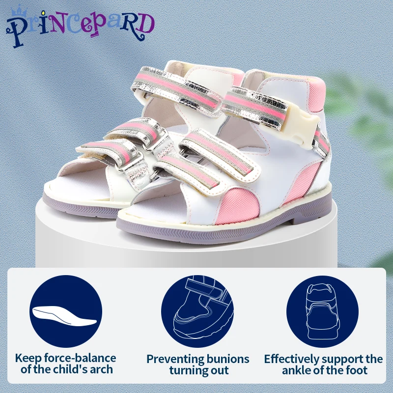 Babies First Walking Sandalias 2022 New Summer Toddler Orthopedic Shoes for Girls Boys Prevent Tip Toe Flat Feet EU Size 19-25