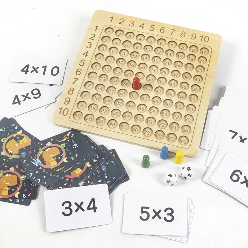 

99 Multiplication Table Math Toy Arithmetic Teaching Aids Montessori Educational Wooden Toys for Kids Children Gifts