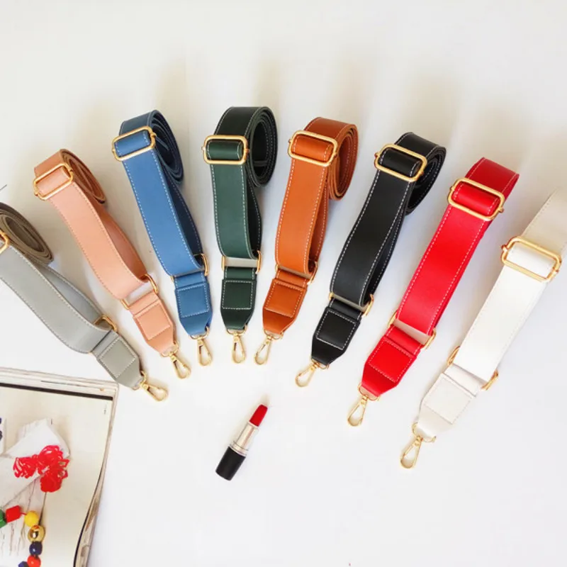 

New 125cm Long PU Leather Shoulder Bag Strap Bag Handles DIY Replacement Purse Handle for Handbag Belts Strap Bag Accessories