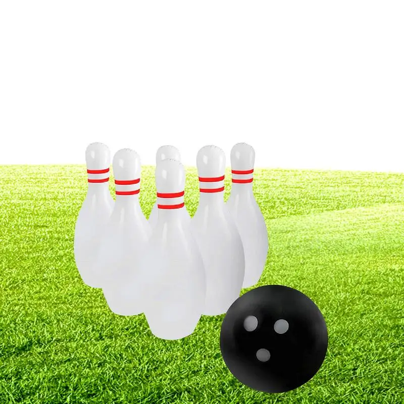 Inflatable Bowling Set Indoor Outdoor Lawn Bowling Set For Adult And Kids Giant Outdoor Lawn Yard Game Ball For Indoor Or