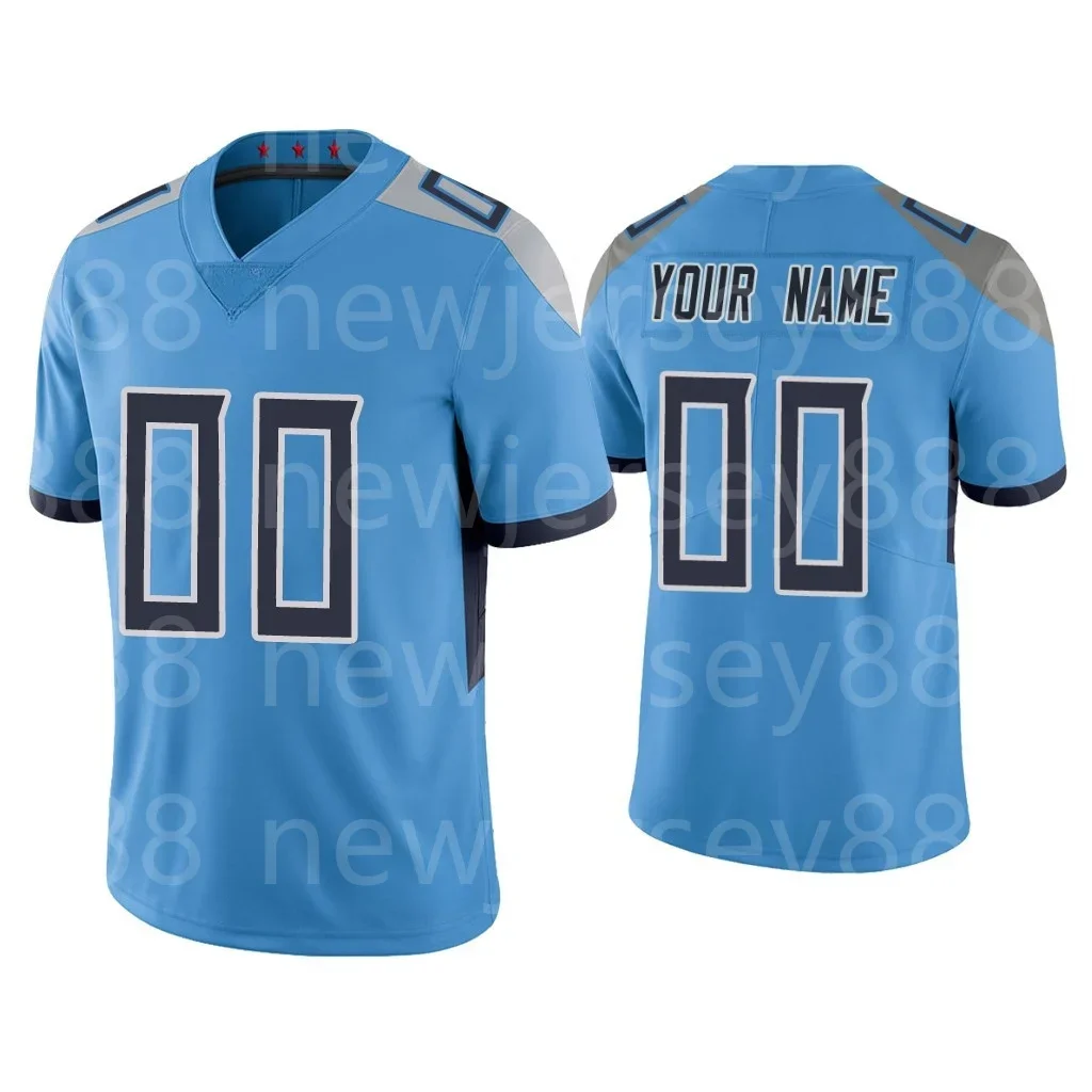 Custom Tennessee Men Women Youth Football Jersey #8 Will Levis #10 DeAndre Hopkins #98 Jeffery Simmons #17 Ryan Tannehill