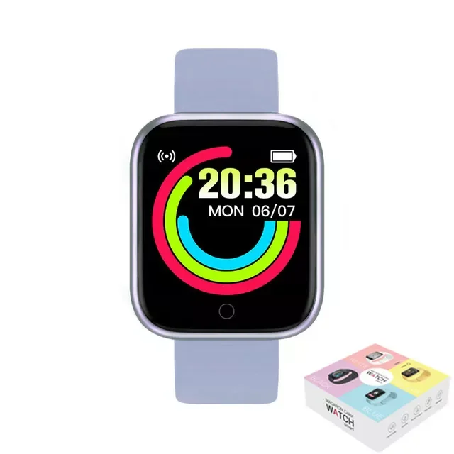 

2023 Y68 умные часы 8 цветов 1,44 дюймовый экран Мужские Женские умные часы модные спортивные умные часы версия Fitpro оптовая продажа с завода