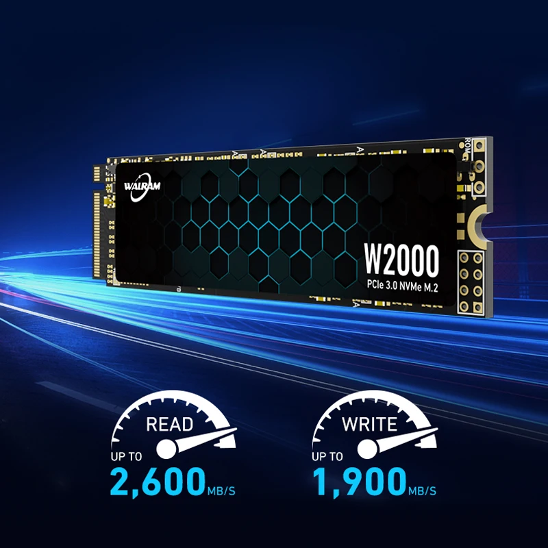 Внутренний Твердотельный Накопитель WALRAM M.2 2280 NVMe Интерфейс SATA 128 ГБ 256 64 512 1 ТБ