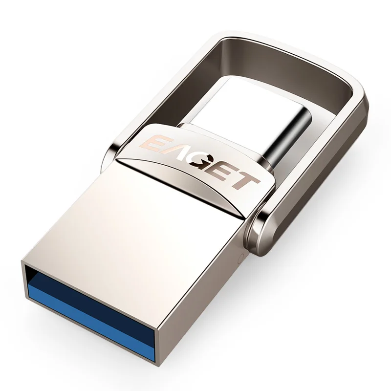 USB-флеш-накопитель EAGET CU20, емкость 32/64 ГБ, OTG, металлический корпус, USB Type-C 3.0, высокоскоростная компактная USB-флешка