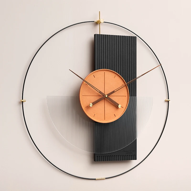 

Metal Large Wall Clock Modern Design Luxury Silent Nordic Wall Clock Mechanism Free Shiping Horloge Murale Home Decoraction