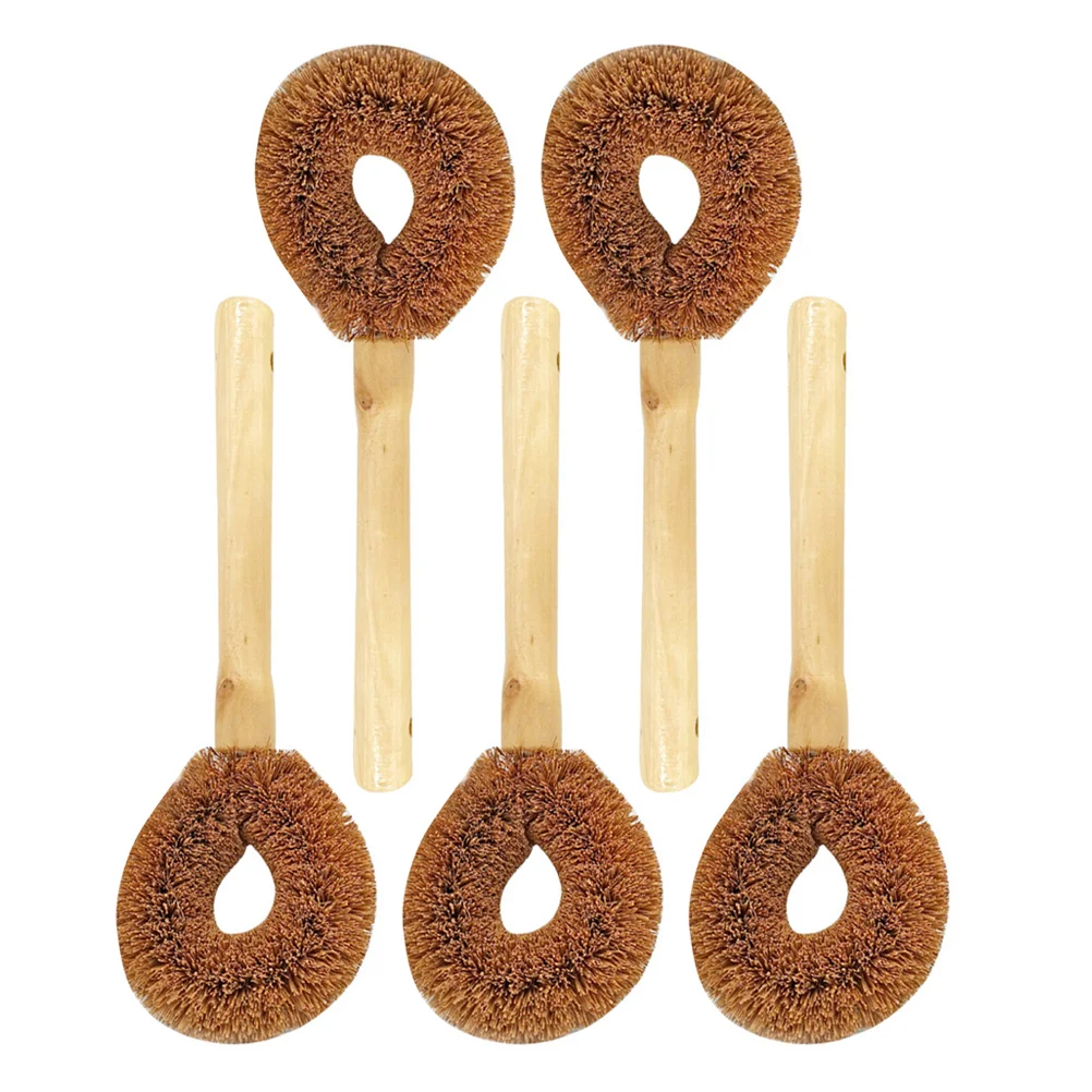 

5pcs Dish Brushes Kitchen Dish Brushes with Handles Pot Cleaning Brushes