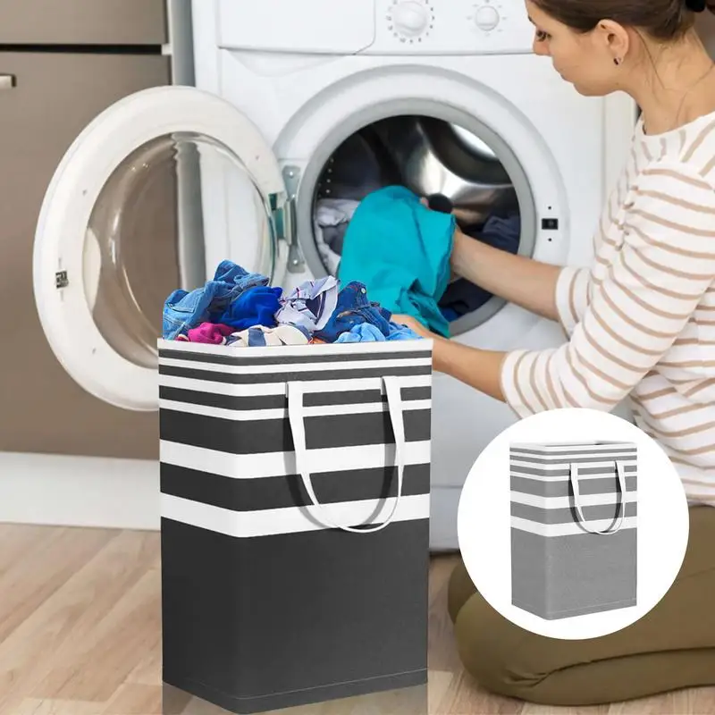 

Laundry Basket Laundry Hamper Large Basket Waterproof Dirty Clothes Toys Organizers multiuse Folding Laundry Bag with Handles