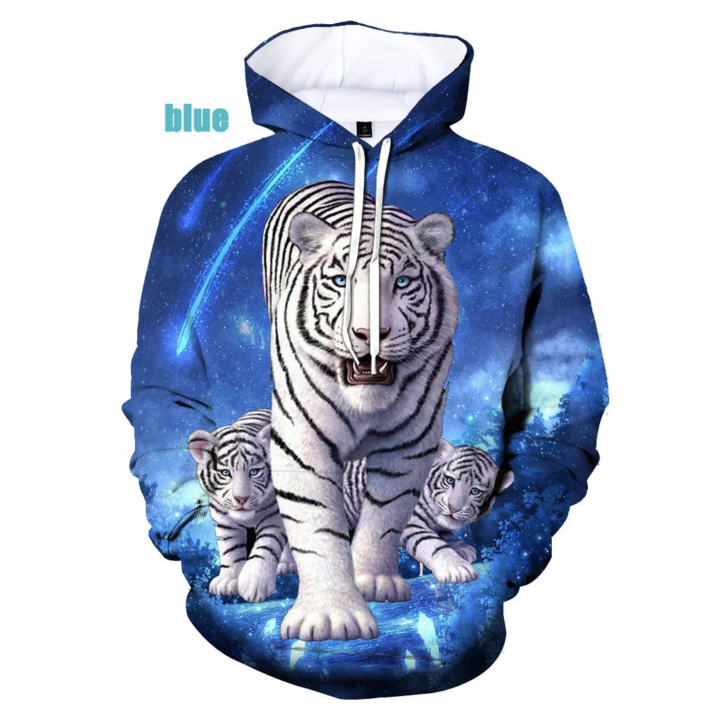 

Animals Fashion Men/Women Hoodie Couples 3d Print Dreamy Tiger Hoodies Casual Oversized Sweatshirt