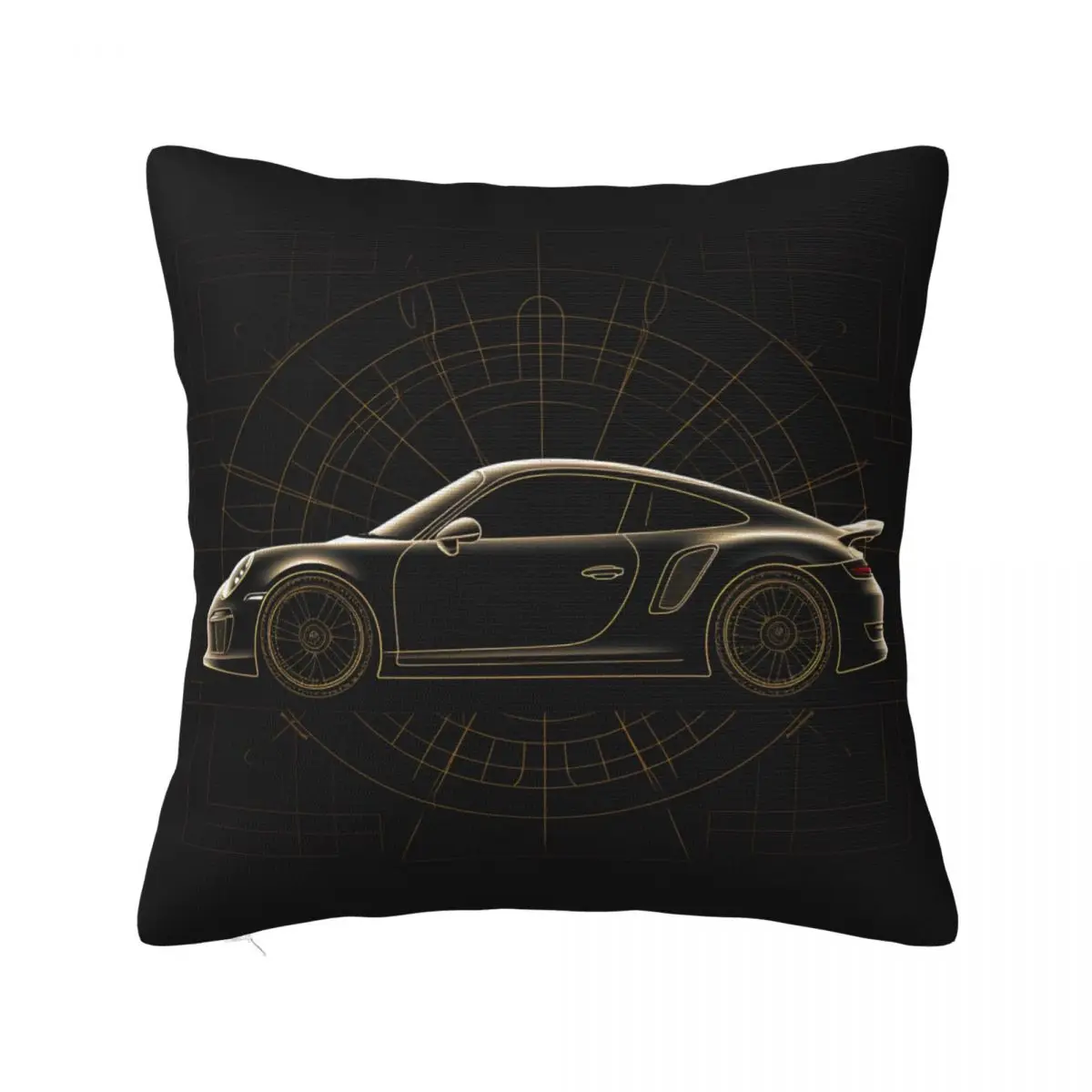 

Classic Sports Car Pillow Case Astro Geometry Minimalist Art Kawaii Polyester Pillowcase Home Decor Zipper Spring Cover