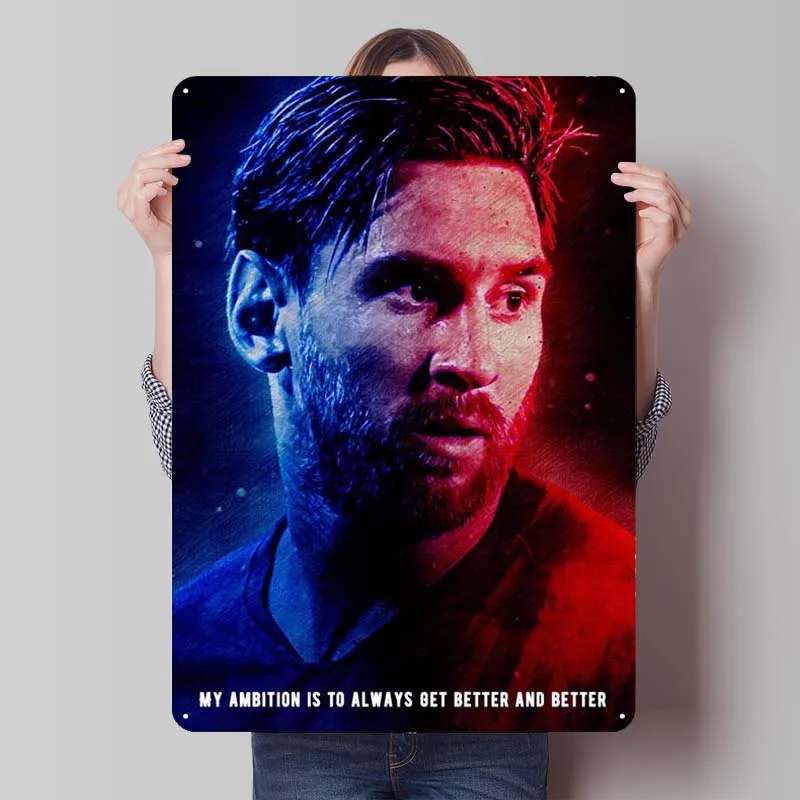 Металлический плакат Лионель Месси