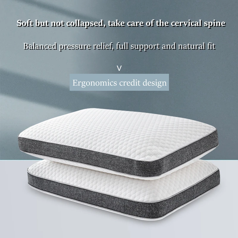 

Neck Protection Memory Pillow Case Bedding Slow Rebound Soft Memory Bread Pillow To Relax The Neck and Promote Sleep50*30/60*40