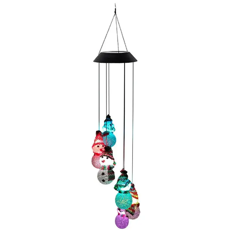 

Christmas Light Up Wind Chimes Automatic Wind Chimes Light With 7 Changing Colors Home Decor Windchimes Light For Outdoor Garden