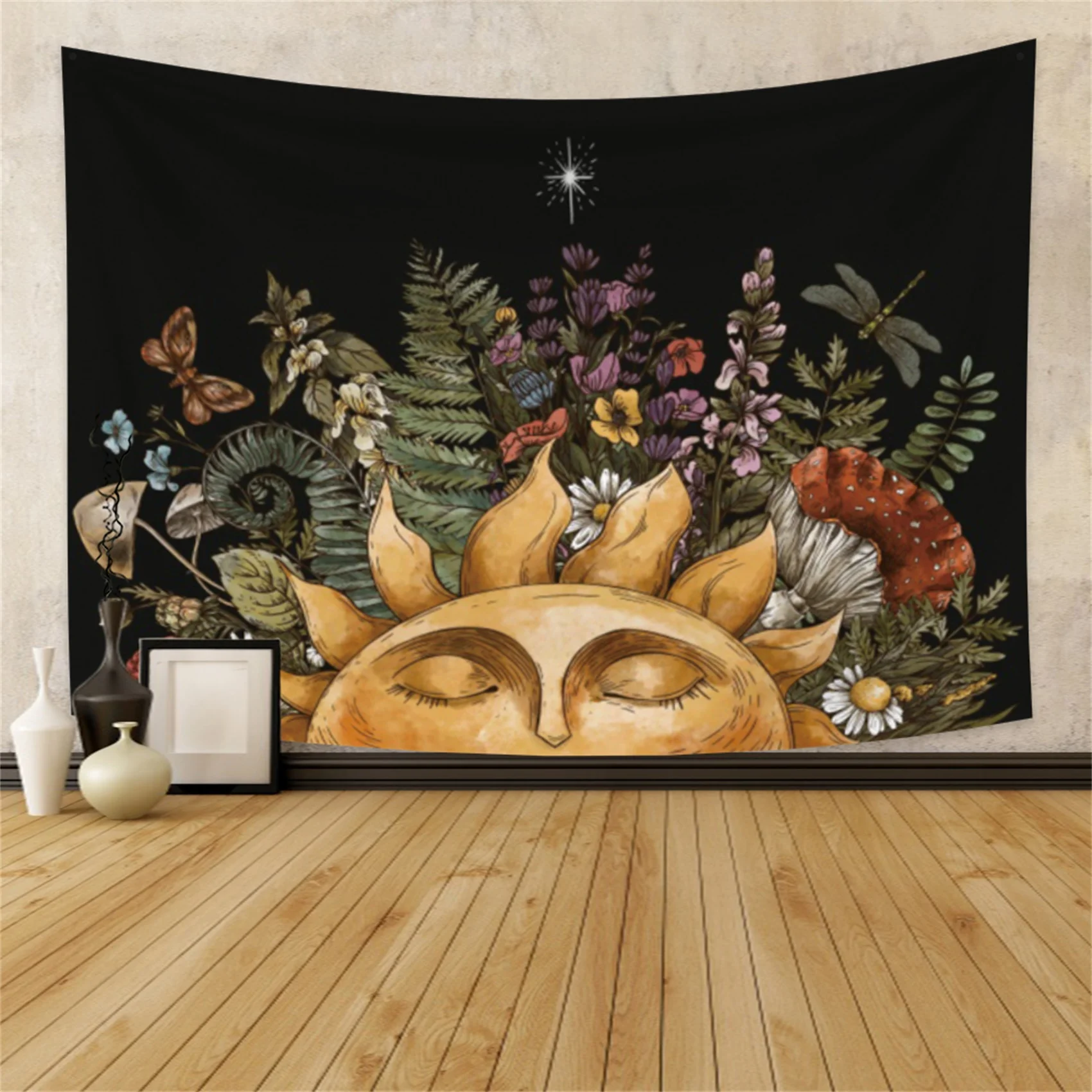 Солнцезащитный цветочный потенциометр ботанический Небесный Хиппи Мандала