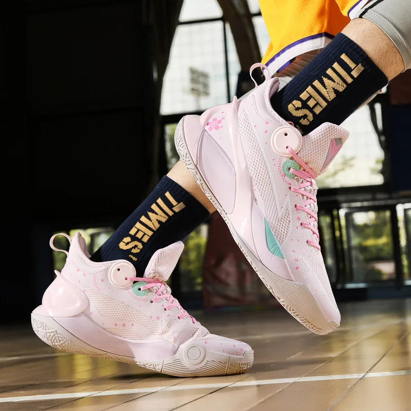 2022 New Trend Purple High Quality Men's Basketball Shoes Platform Cushion Womens Trainers Unisex Luxury High-top Mens Sneakers