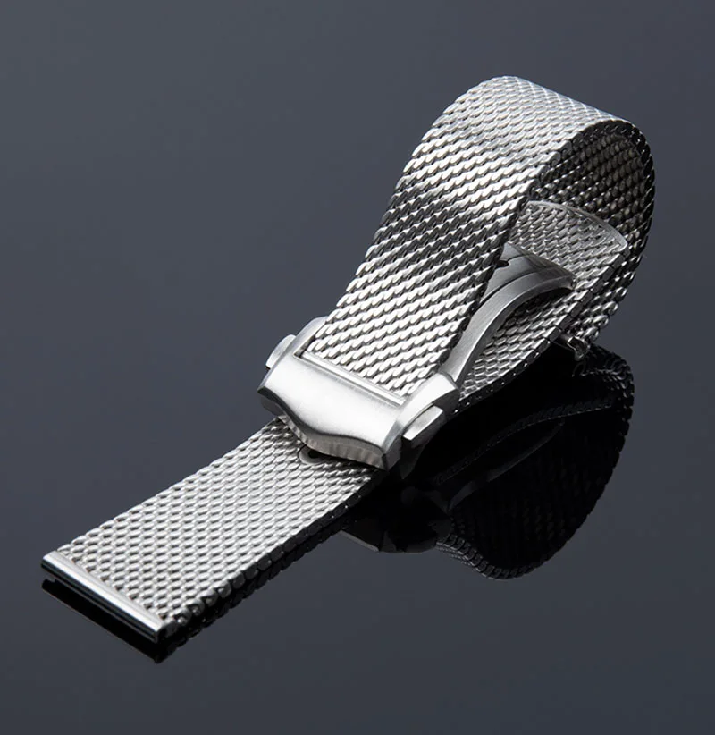 High Quality Stainless Steel For Omega 007 James Bond Seamaster 300 Watch Strap Woven Metal Bracelets 20mm