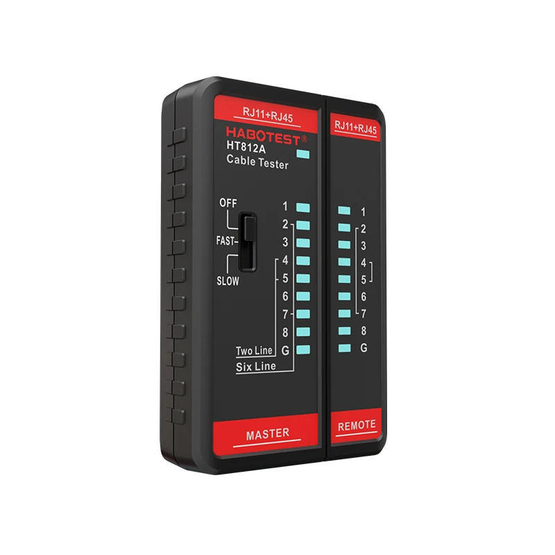 

HT812A сетевой Кабельный тестер er RJ45 RJ11 LAN Кабель сетевой проводной детектор телефонной линии трекер сетевой инструмент тестовый инструмент