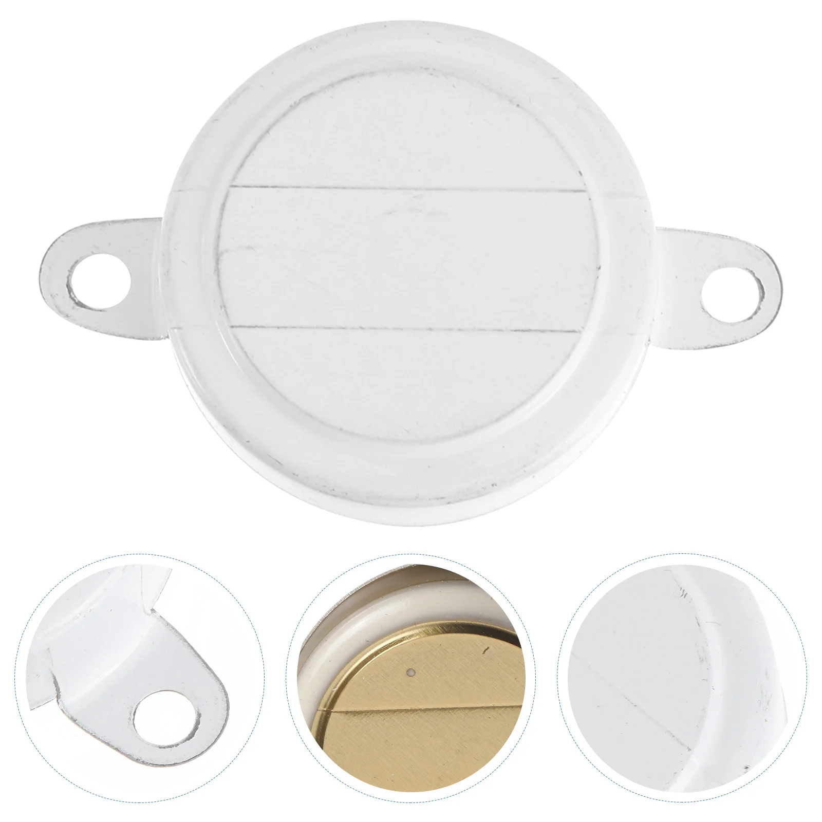 

80Pcs Oil Drum Seal Caps Iron Barrel Covers Waterproof Barrel Sealing Lids White