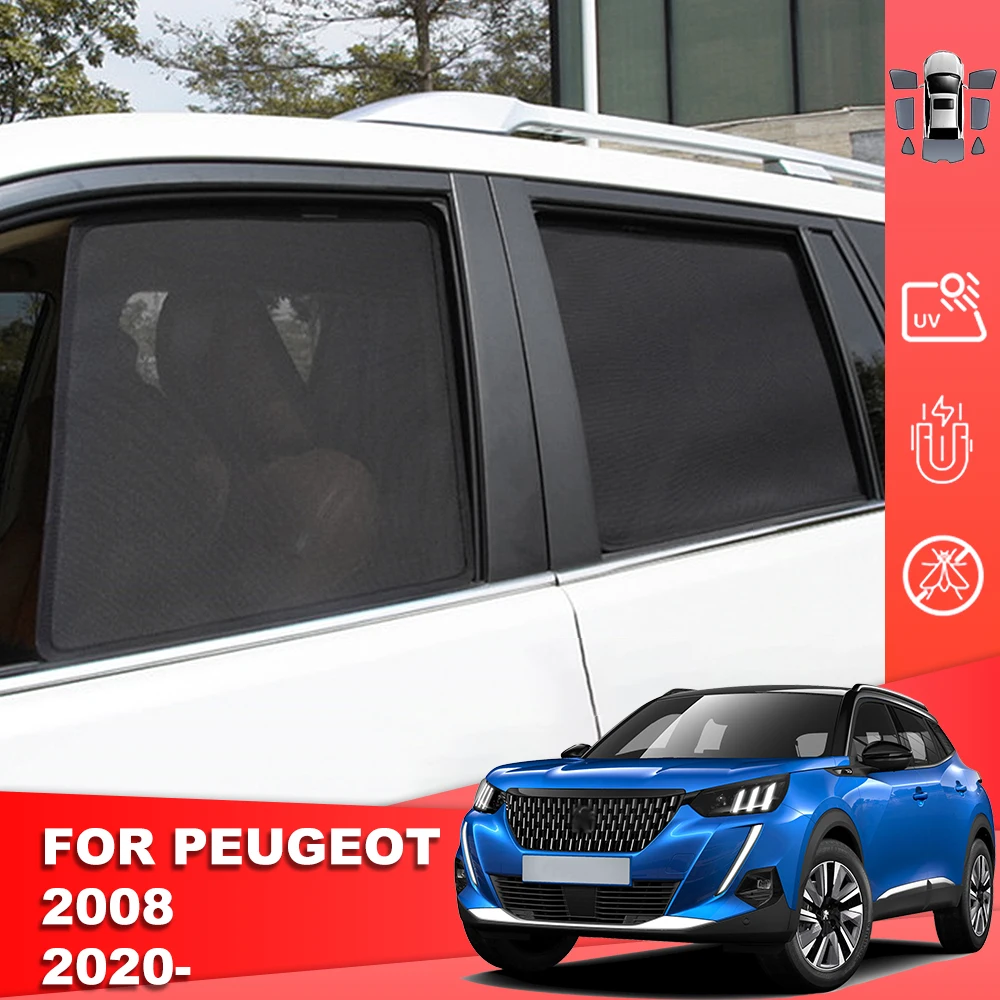 Для Peugeot 2008 P24 2020-2024 магнитный автомобильный солнцезащитный козырек лобовое