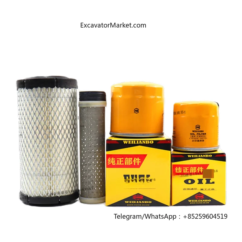 Дизельный фильтр для Kubota 15-3 17 элемент воздушного фильтра запчасти экскаватора с