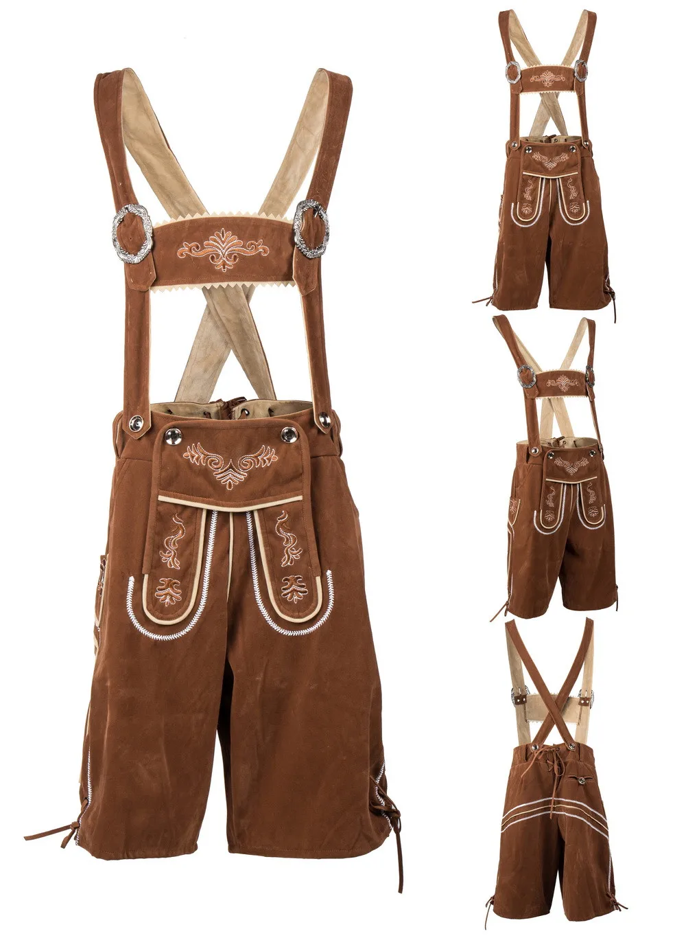 Немецкий костюм на Октоберфест Баварская трахта мужские шорты Lederhosen пивного