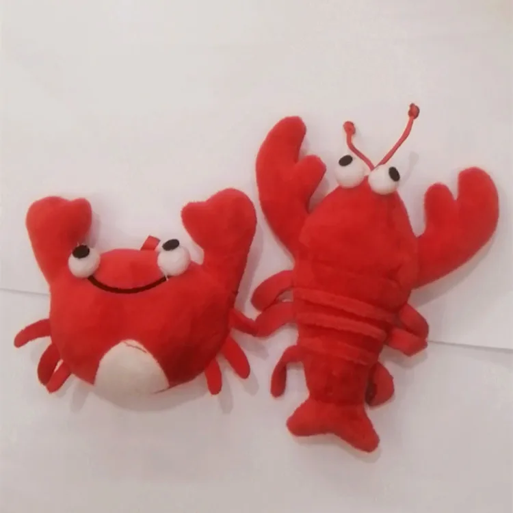 

12CM Plush Lobster Crab Toys Cute Shrimp Dolls Lobster Crab Pendant Stuffed Soft Animal Doll Toys For Children Birthday Present