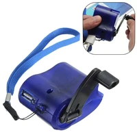 1pc new portable hand cranked power dynamo generator outdoor emergency usb charger for mobile phone camera travel charger