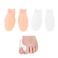 2pcs silicone gel thumb corrector bunion big toe protector separator hallux valgus finger straightener foot care relief pads