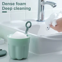 portable foam maker manual solid color facial cleanser foam cup shower gel shampoo bubble foamer maker simple beauty tool