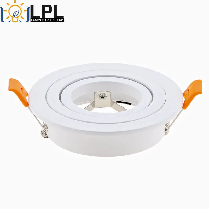 

Hot Sale Aluminum Black White Silver GU10 MR16 Spot Light Frame Holders Cutout 70mm Recessed Led Downlight Fixture for Indoor