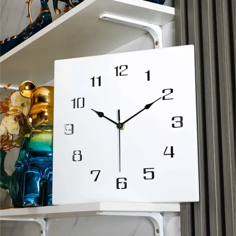 Деревянные цифровые настенные часы Эстетические современные роскошные