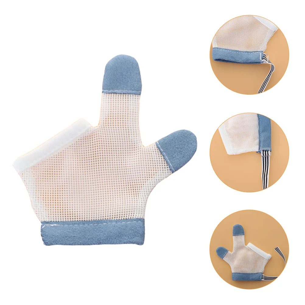 

Sucking Thumb Gloves Fingerguardfor Kidsglove Soothing Teething Infant Newborn Half Yarnnylon Toddlers Device Prevention