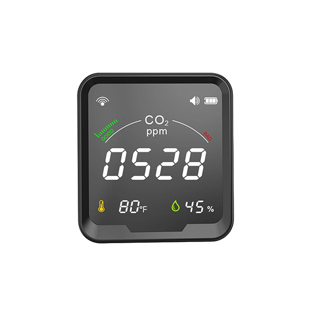 Tuya Smart Digital LED Display Air Detector App Remote Control Temperature Humidity Tester with Alarms Systems Measuring