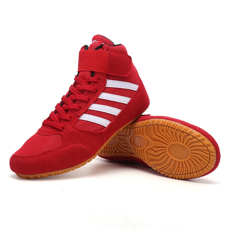 33-44# Unisex Wrestling Shoe KID Adolescents Professional Training Competition Shoes Teenagers Boxing Shoes Squat Hard Pull Shoe