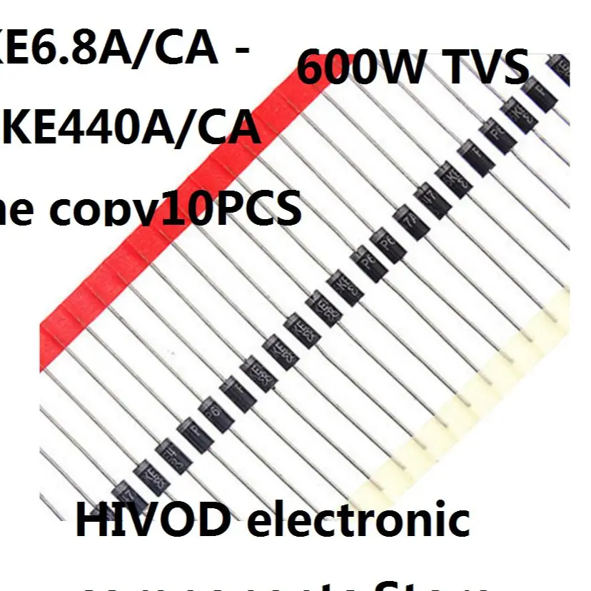 10 шт., переходные диоды DO15 600 Вт P6KE11A/CA P6KE12A/CA 13A/CA 15A/CA 16A/CA 18A/CA 20A/CA