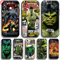 hulk marvel avengers for xiaomi redmi note 10 10t 5g 10s 10 pro max 10 lite phone case soft silicon coque cover black funda