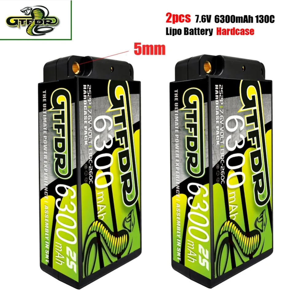 2PCS GTFDR 2S 3S 4S 6S Lipo Battery 7.6V 11.1V 15.2V 14.8V 22.2V 6300mAh 5200Mah 7000Mah 6500mAh 6200mAh 6750mAh 8000mAh for Car