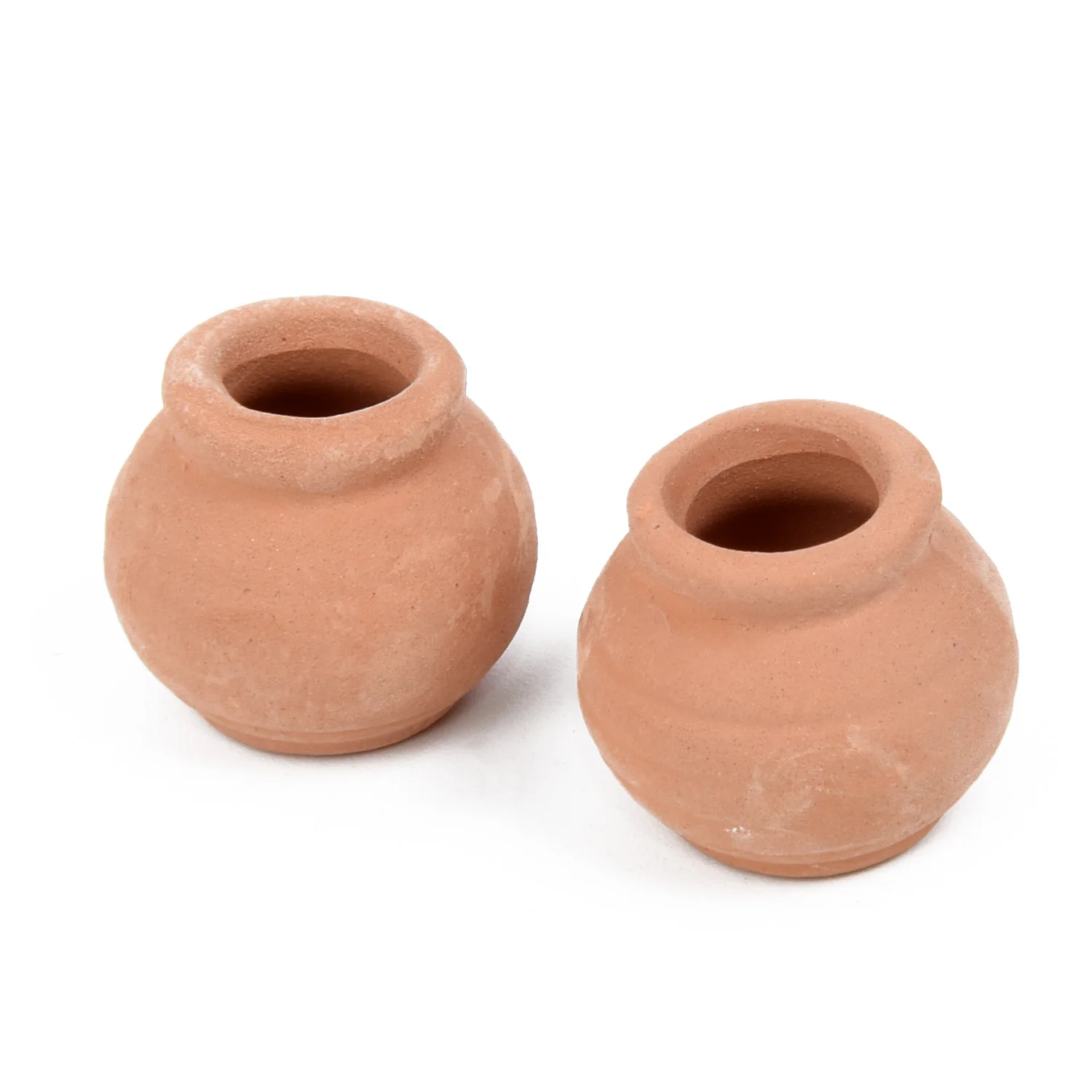 

2pcs Mini Ceramic Flower Pots Clay Pot Micro Landscape Crafts Handmade DIY Accessories Home Decor Desktop Decor 3 Sizes
