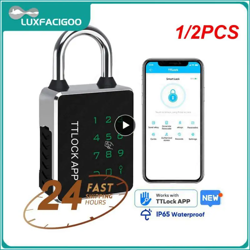 

1/2PCS Hornbill Biometric Fingerprint Smart Door Lock Deadbolt Keyless Entry Front Door Locks Electronic Unlock For Home Office