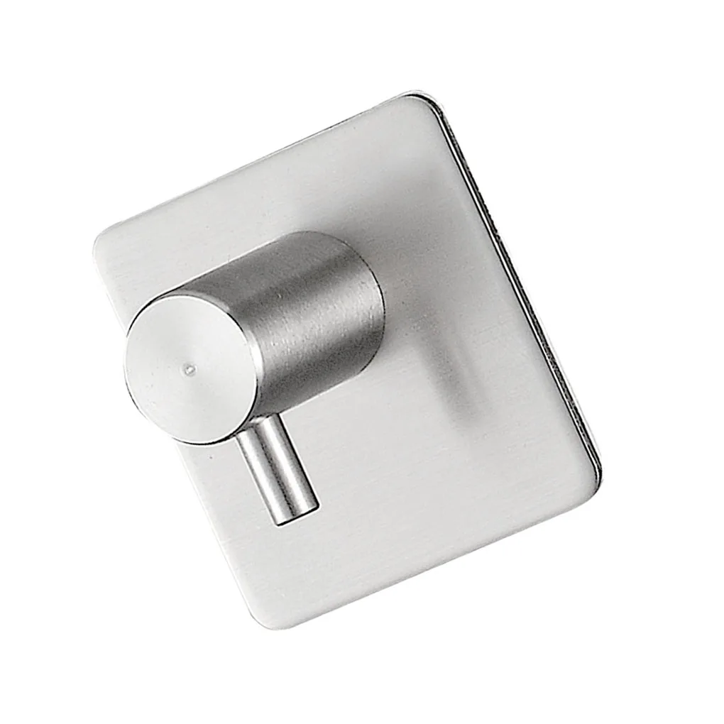 

5PCS Bathroom hooks for kitchen Door Wall Hanger Wall Hooks Hanger Self Adhesive Robe Towel Hook 304 Stainless Steel