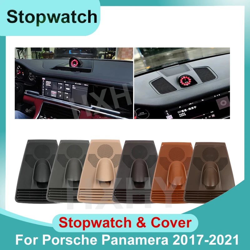 

Car Dashboard Stopwatch Decoration Clock Time Support Sport Chrono Center Electronic Meter For Porsche Paramera 2017-2021