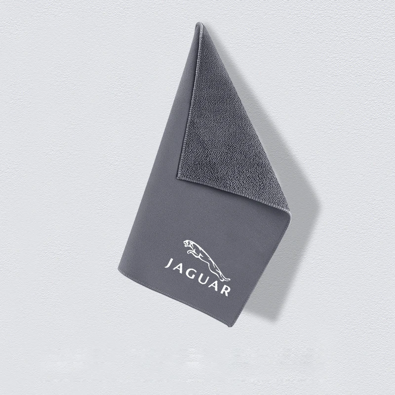 

Автомобильное замшевое полотенце для мытья, эмблема, аксессуар для Jaguar X S F XF XE XJ XK XEL XFL XJL XJ6 XJS XKR XFR F-Type F-Pace E-Pace I-Pace