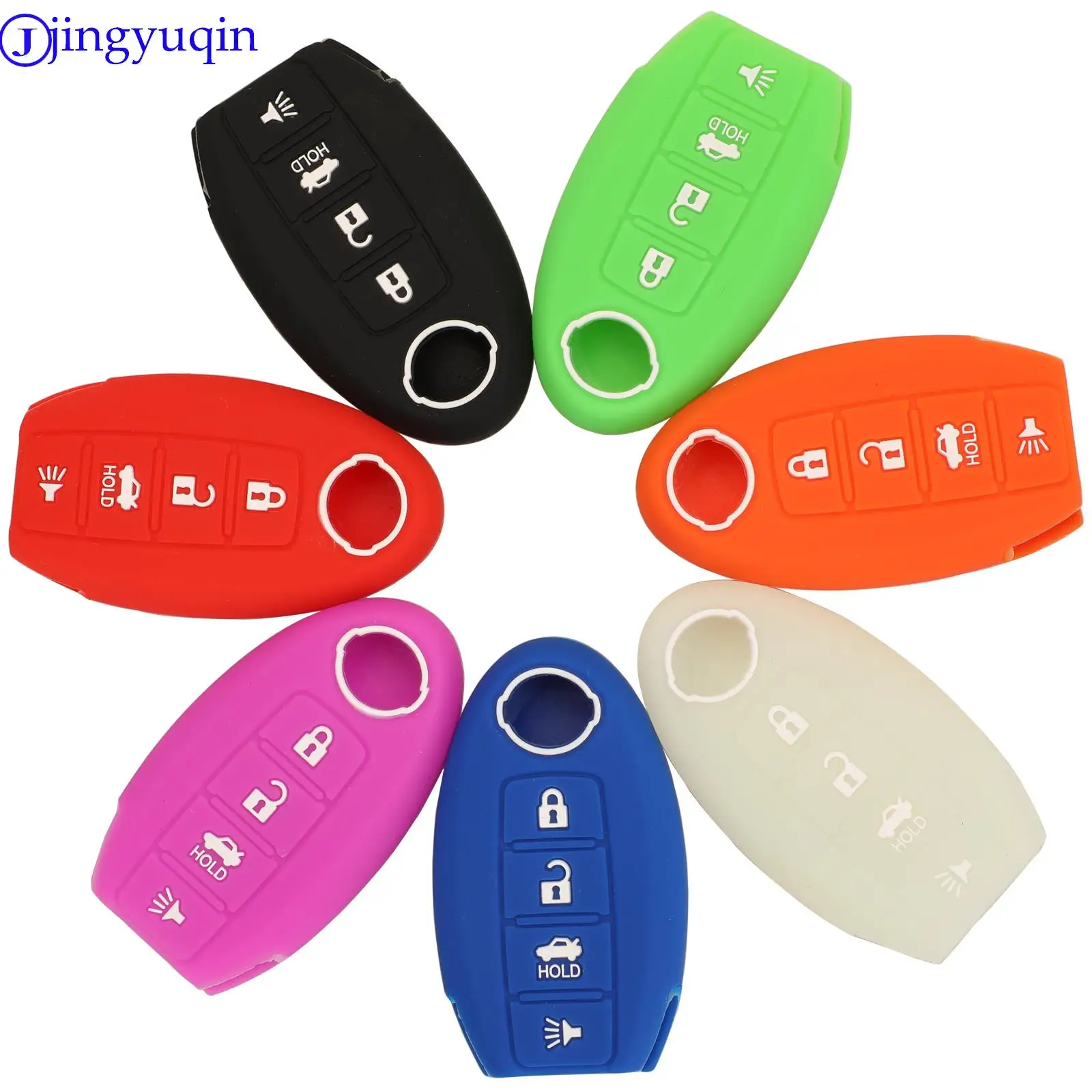 Силиконовый чехол для автомобильного ключа с дистанционным управлением для Nissan Altima Maxima Murano Sentra Versa Titan Leaf Juke Quest Elgrand NV200 Note Tiida Силиконовый чехол для автомобильного ключа с дистанционным управлением для Nissan Altima Maxima Murano Sentra Versa Titan Leaf Juke Quest Elgrand NV200 Note Tiida