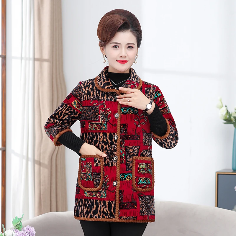 Женский жилет среднего возраста куртки новинка Осень-зима вельветовое теплое