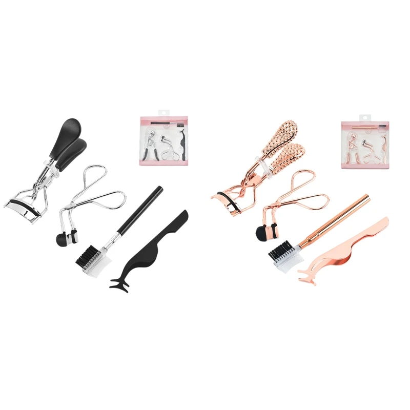 

4Pcs/Set Eyelash Lift Kit Eyelash Curler Stainless Steel Eyelash Cosmetic Eyelash Curler Eyelashes Tool